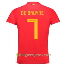 Billige Fotballdrakter Belgia De Bruyne 7 VM 2018 Hjemmedraktsett